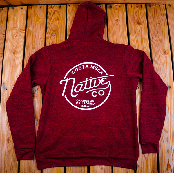 Red Gold Zip-Hood