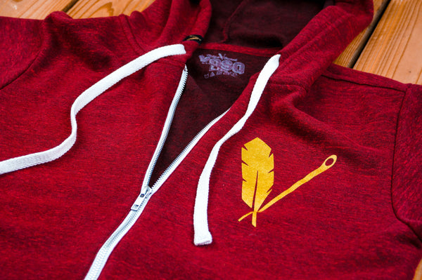 Red Gold Zip-Hood